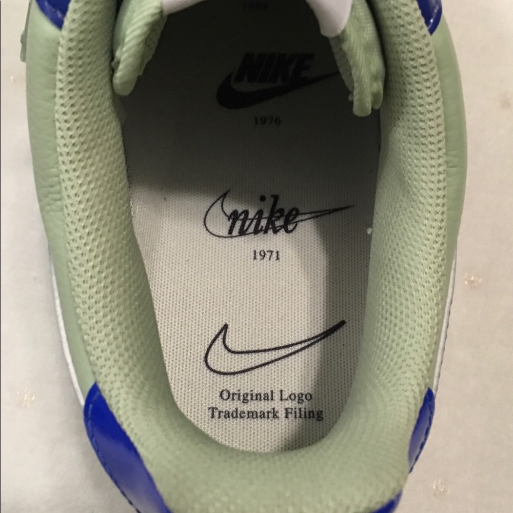 Nike By You iD Air Force 1 Low Custom Ombre Blue Green Patent Men Size 12 - Picture 7 of 13